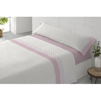 Juego De Sábanas 3 Piezas Cama 105cm (105x200cm) Nil Rosa Donegal Collections