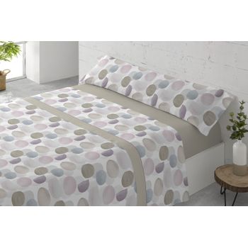 Juego De Sábanas Tres Piezas Cama De 90cm Circ Beige Donegal Collections