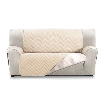 Funda Cubre Sofá Reversible 2 Plazas Mont Beige-lino S&t Sofa Covers