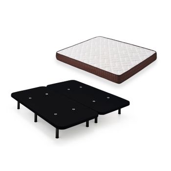 Pack Colchon + Almohada Viscoelastica + Somier Descansin, 135 X 200, Ideal Para Personas Con Dolores De Espalda, Efecto Nube, Silencioso con  Ofertas en Carrefour