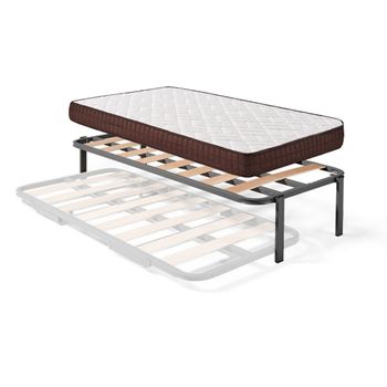 HOGAR24 ES Cama Completa - Somier Multiláminas con Regulador Lumbar con  Patas 26 cm + Colchón Memory Fresh 3D, 120x180 cm