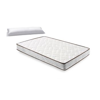 Colchón Flexitex Núcleo Alta Densidad Transpirable Con Tejido 3d Y Aloe Vera, Altura 18 Cm + Almohada De Fibra, 80x190 Cm