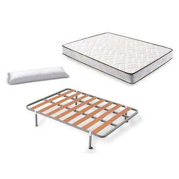 Pack Colchón Flex Essential Confort 135x200 + Canapé Abatible Zapatero  Madera 25 Blanco Veta. Con Montaje Incluido con Ofertas en Carrefour