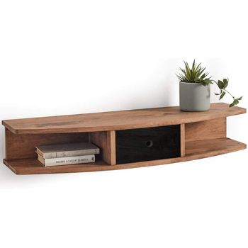 HOGAR24 ES Mueble Recibidor Madera Maciza Natural, Estilo Industrial Vintage.  : : Hogar y cocina