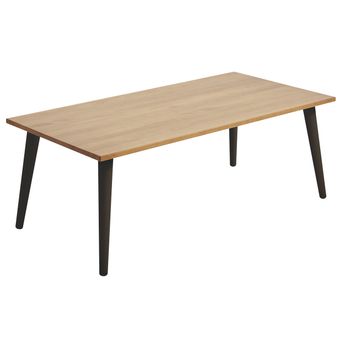 Odin - Mesa Centro Elevable Madera Maciza, Acabado Encerado, Patas Color  Blanco. Medidas: 100x50x47 Cm con Ofertas en Carrefour