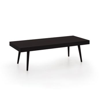 Tokio | Mesa De Centro Salón | Mesa Comedor Madera Maciza Natural | Color Negro | Medidas: 100 Cm X 50 Cm X 40 Cm