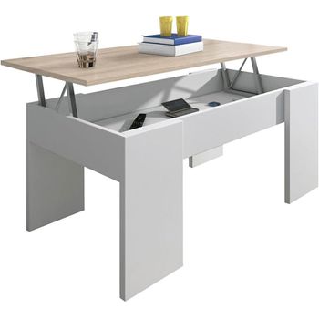 Mesa De Despacho Turin Acabado Roble, 75 Cm(alto)90 Cm(ancho)50 Cm(fondo) ,  Color - Roble con Ofertas en Carrefour