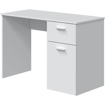 Topkit, Mesa De Escritorio Burgos 5210, Mesa De Ordenador Pequeña, mesa De  Escritorio Con Cajon Y Puerta, Blanco con Ofertas en Carrefour