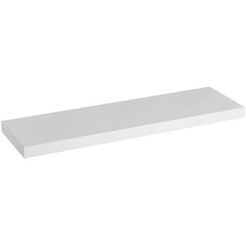 Estantería Flotante, Elegante Estante De Pared En Madera Mdf Color Blanco De 80x23 Cm Para Decoración Y Organización