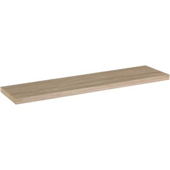 Estantería Flotante, Elegante Estante De Pared En Madera Mdf Color Roble De 80x23 Cm Para Decoración Y Organización