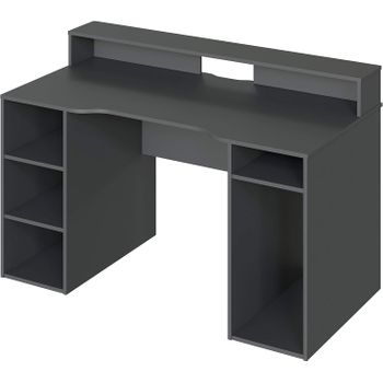 Mesa Ordenador Gamer, Color Gris Antracita