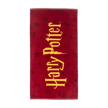 Toalla De Playa Harry Potter Rojo (70 X 140 Cm)