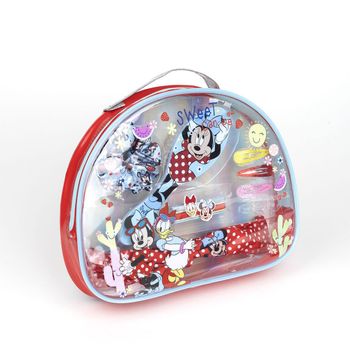 Neceser Con Accesorios Minnie Mouse 13 Piezas Multicolor (26 X 20 X 5,5 Cm)