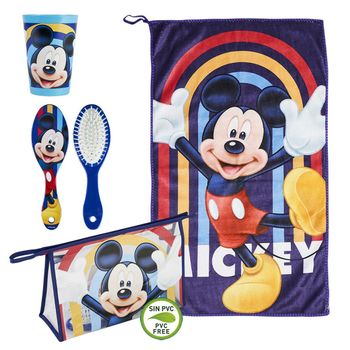 Set De Aseo Infantil Para Viaje Mickey Mouse Azul (23 X 16 X 7 Cm) (4 Pcs)