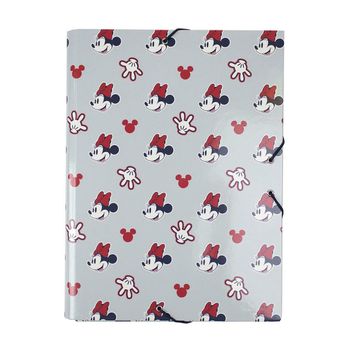 Carpeta Minnie Mouse A4 Gris (24 X 34 X 4 Cm)