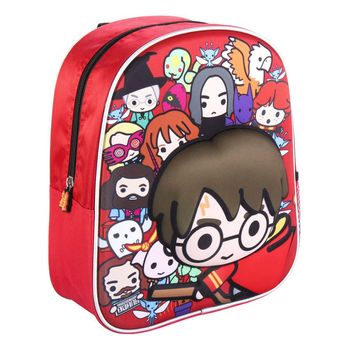 Mochila Infantil 3d Harry Potter Rojo (25 X 31 X 10 Cm)