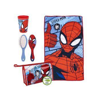 Spiderman  Neceser De Viaje Con Accesorios De Aseo