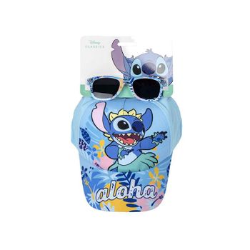 Cerdá Life's Little Moments Set Gorra Y Gafas De Sol De Stitch, Multicolor, Estándar Unisex Niños (lilo Y Stitch - 2200010100)