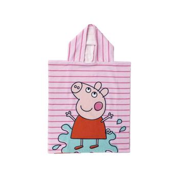 Cerdá Life's Little Moments Poncho Infantil De Peppa Pig - Color Rosa - 50x115 Cm