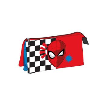 Spiderman Estuche Portatodo 3 Compartimentos