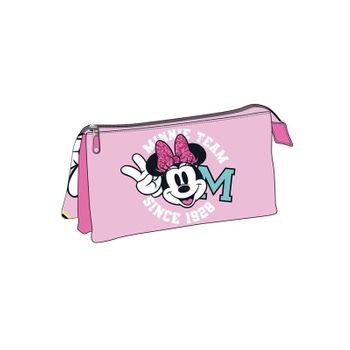 Estuche Portatodo 3 Compartimentos Minnie