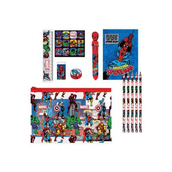 Conjunto Papelería Escolar Avengers