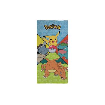 Toalla Infantil De Pokémon - Multicolor - 70x140 Cm