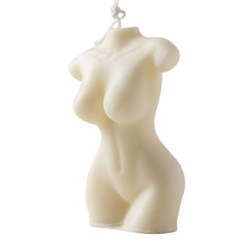 Vela Decorativa Torso Mujer Blanco Alto 9,5cm - Spazioluzio