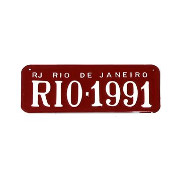 Rio - Matriculas O Chapas Decorativas De 31cm California - New York - Miami Orion91
