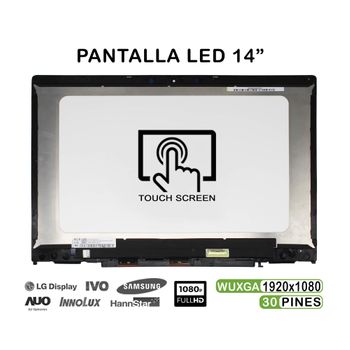 Pantalla Táctil Led De 14" Con Marco Para Laptop Hp Pavilion X360 14-cd 14-cd0003ns 14-cd0008ns