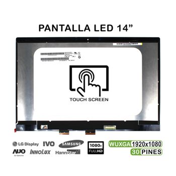 Pantalla Táctil Led De 14" Sin Marco Para Laptop Hp Pavilion X360 14-cd 14m-cd