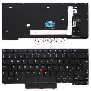 Teclado Para Laptop Lenovo Thinkpad E14 R14 S3 Gen2 Preto