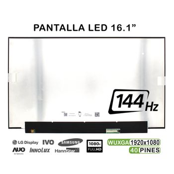 Pantalla Led De 16.1" Para Laptop N161hma-gak 144hz 1920x1080 40 Pines