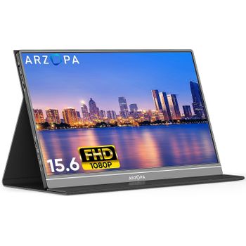 Monitor Portátil Arzopa A1 Gamut De 15.6" Fhd Ips Con Hdmi Usb-c Para Pc Mac Ps5 Switch