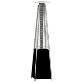 Infiniton Pg-sa02 - Estufa De Gas, Negra, Pirámide, 227cm, 13kw, Propano O Butano, Uso Exterior