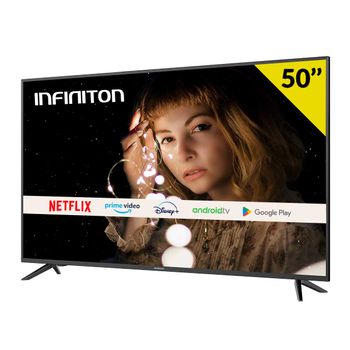 Televisor Smart Tv Infiniton Intv-50at3100 50'' 4k Uhd Dled Android 9 F Negro