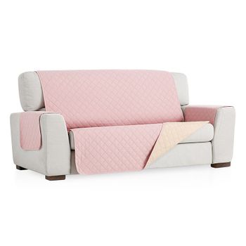 Salvasofá Couch Cover Reversíble. Funda Para Sofá 2 Plazas, Rosa / Beige