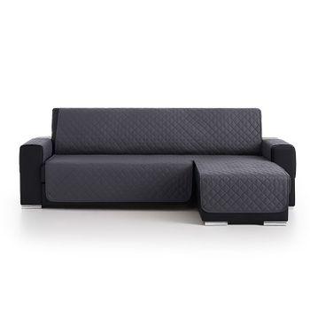 Salvasofá Chaise Longue Couch Cover Brazo Derecho 200cm, Gris. Funda De Sofá Para Chaise Longue