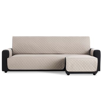 Salvasofá Chaise Longue Couch Cover Brazo Derecho 200cm, Lino. Funda De Sofá Para Chaise Longue