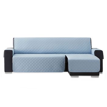 Salvasofá Chaise Longue Couch Cover Brazo Derecho 240cm, Azul Claro. Funda De Sofá Para Chaise Longue