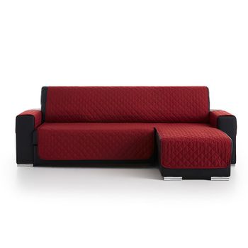 Salvasofá Chaise Longue Couch Cover Brazo Derecho 280cm, Rojo. Funda De Sofá Para Chaise Longue