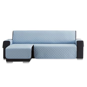 Salvasofá Chaise Longue Couch Cover Brazo Izquierdo 200cm, Azul Claro. Funda De Sofá Para Chaise Longue