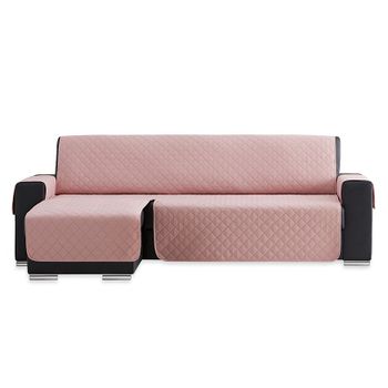 Salvasofá Chaise Longue Couch Cover Brazo Izquierdo 200cm, Rosa. Funda De Sofá Para Chaise Longue