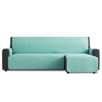 Salvasofá Chaise Longue Couch Cover Brazo Derecho 280cm, Aguamarina. Funda De Sofá Para Chaise Longue