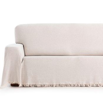 Funda De Sofa Elástica Adaptable Berta, 3 Plazas - 180 - 200 Cm. Lino  Estoralis con Ofertas en Carrefour