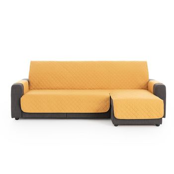Salvasofá Chaise Longue Couch Cover Brazo Derecho 240cm, Mostaza. Funda De Sofá Para Chaise Longue