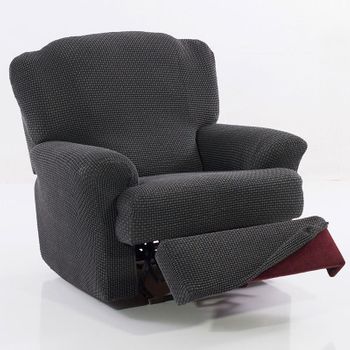 Funda De Sillon Relax Elástica Adaptable Berta, 1 Plaza - 70 - 110 Cm.  Marfil Estoralis con Ofertas en Carrefour