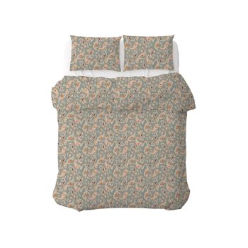 Funda Nórdica Reversible Percal 200h Cama 135 - Rayas Beige –