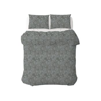 Funda Nórdica Reversible Percal 200h Cama 105 - Pasley Gris