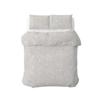 Funda Nórdica Reversible Percal 200h Cama 90 - Tout Le Jour Beige